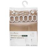 Шторка для ванної Eco Fabric Піка молоко 180*180см