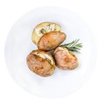 Картошка запеченая с салом
