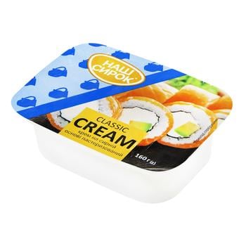 Nash Syrok Pasteurized Classic Cream on Cheese Basis 60% 160g - buy, prices for Auchan - photo 1