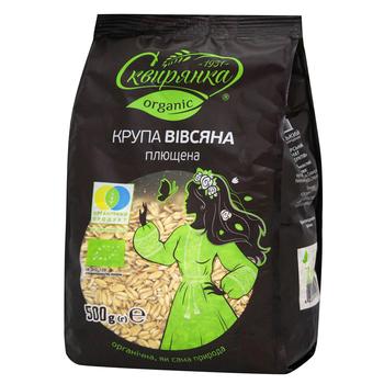 Skviryanka Organic Rolled Oatmeal 500g - buy, prices for Torba - photo 1