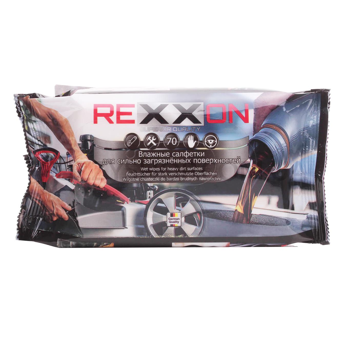 

Салфетки Rexxon влажные для загрязненных поверхностей 70шт