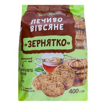 Печенье овсяное Українська Зірка Зернышко 400г - купить, цены на Таврия В - фото 1