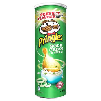 Чипсы Pringles картофельные со вкусом сметани и лука 175г