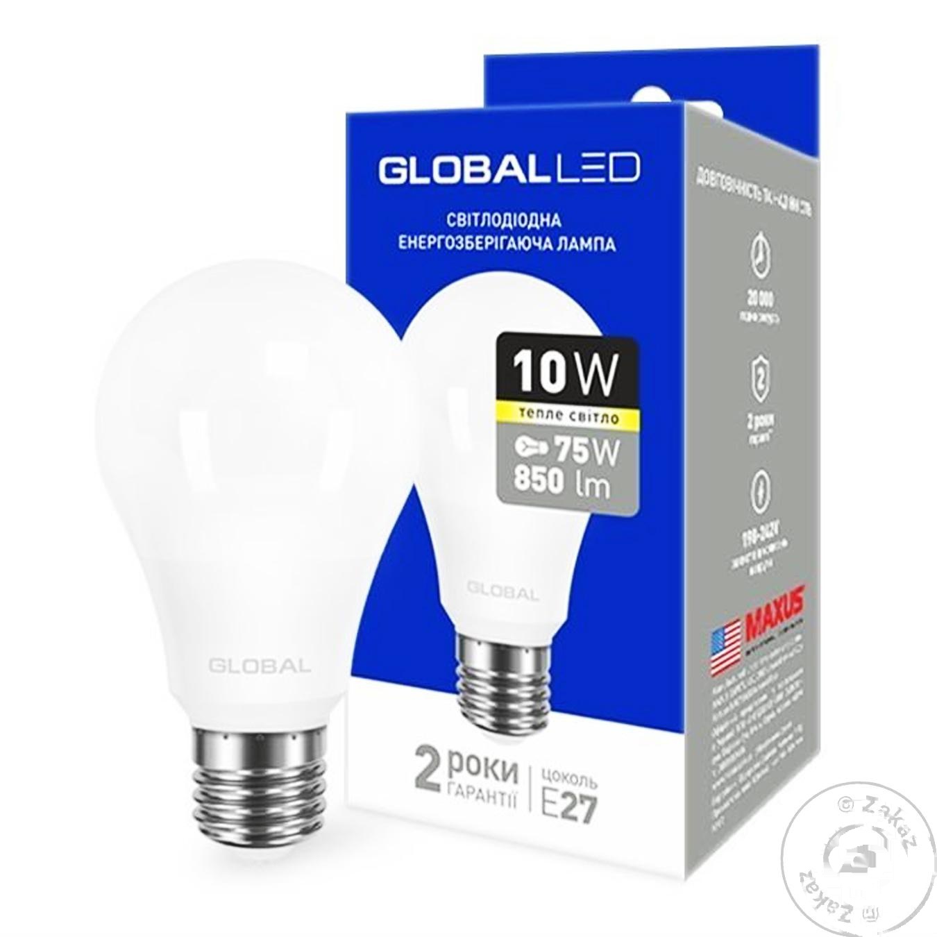 

Лампа светодиодная Global 10W Е27