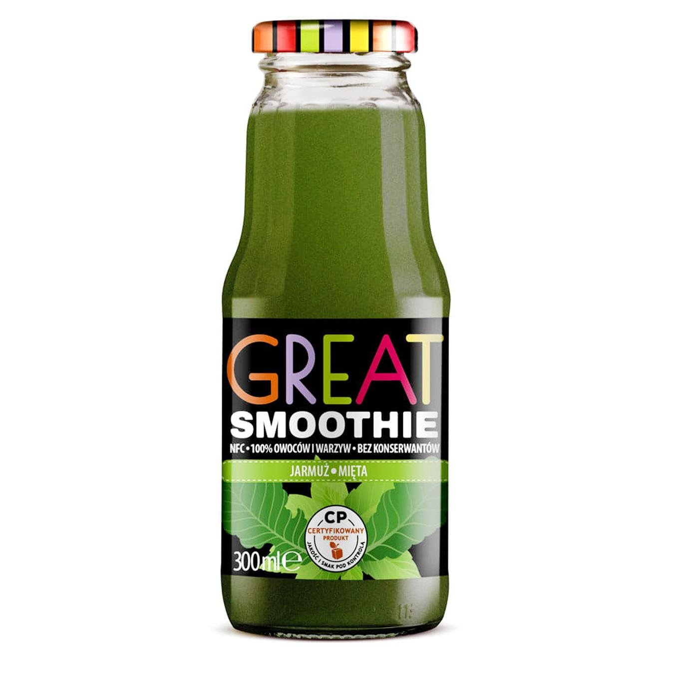 

Смузи Great Smoothie капуста, мята 0,3л