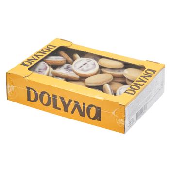 Печиво Dolyna Галіція здобне збивне з желе зі смаком вишні в білій кондитерській глазурі 500г - купити, ціни на - фото 3