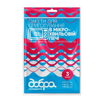 Dobra Hospodarochka Microwaveable Packets 3pcs - buy, prices for MegaMarket - photo 1