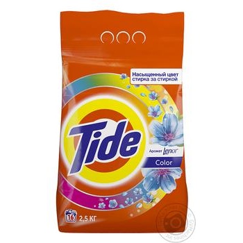 Порошок пральний Tide аромат Lenor Color автомат 2,5кг купити, ціни на МегаМаркет - фото 2