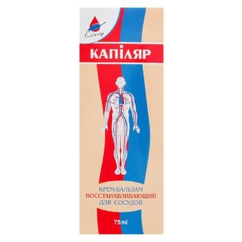 Eliksir Kapiljar Restorative Cream-Balm for Blood Vessels 75ml - buy, prices for NOVUS - photo 1