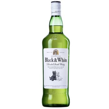 Віскі Black&White 40% 1л - купити, ціни на Таврія В - фото 1