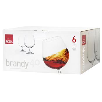 Rona Universal Brandy Glass 400ml 6pcs - buy, prices for AlcoHub - photo 1