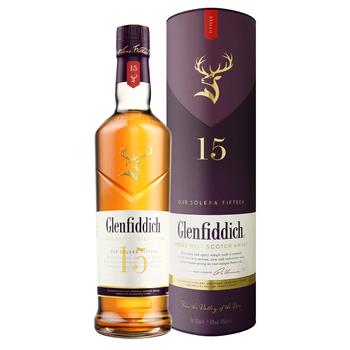 Віскі Glenfiddich 15 років 40% 0,7л