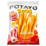Палички Potato Boom оригінальні зі смаком картоплі з кетчупом 25г