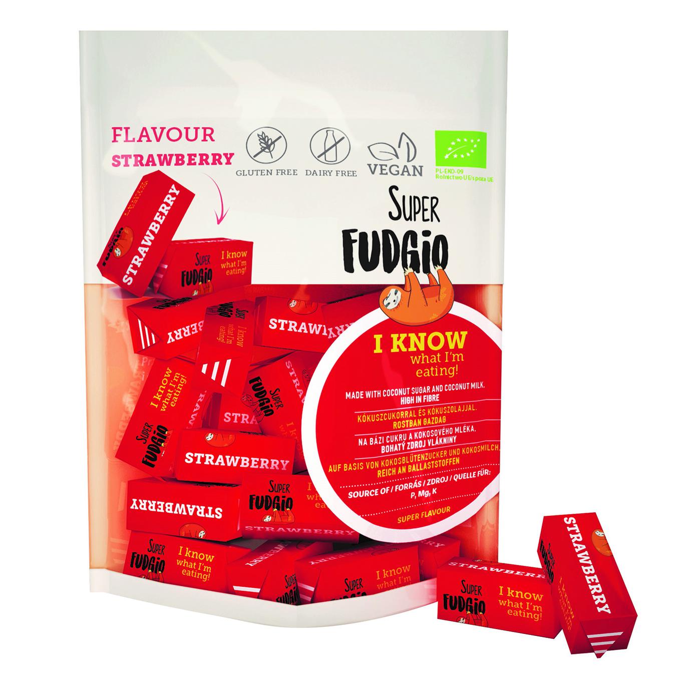 

Конфеты Super Fudgio Помадка клубничная органик 150г