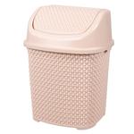 Мусорное ведро Bursev жемчужина бежевое 6л