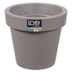 Prosperplast Lofly Gray Flower Pot 13.5cm