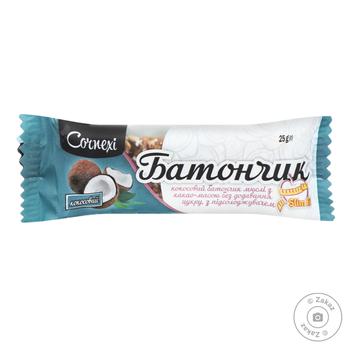 Cornexi Coconut Sugar-Free In Cocoa Mass Glaze Muesli-Bar 25g - buy, prices for Tavria V - photo 1