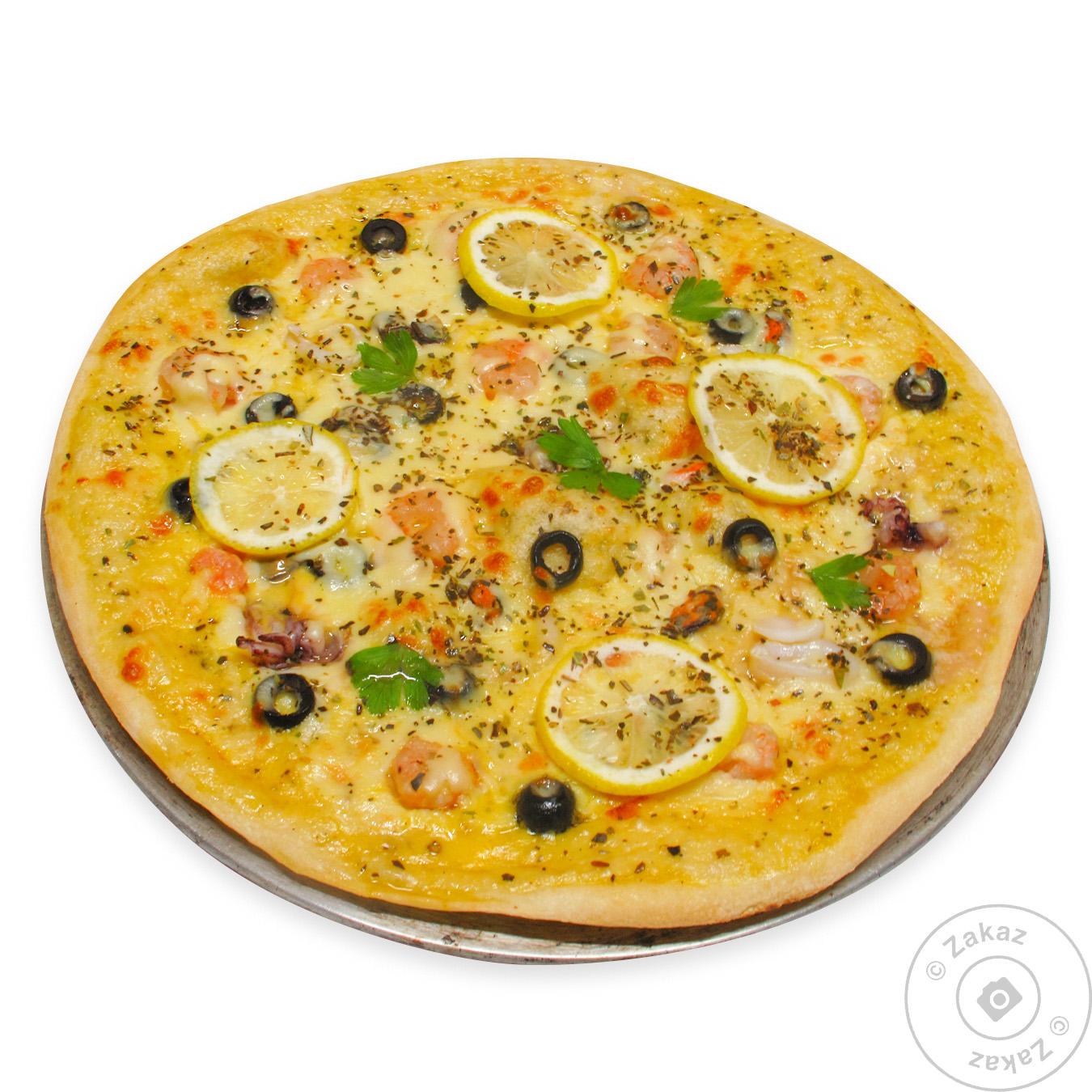 

Пицца с морепродуктами 440г