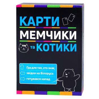 Игра Strateg настольная карты мемчики и котики - купить, цены на МегаМаркет - фото 1