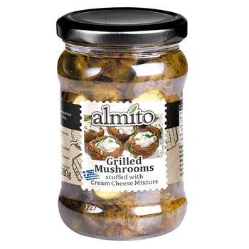 Almito Grilled Mushrooms Stuffed with Cream Cheese 320ml - buy, prices for - photo 1