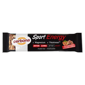 Батончик-мюсли Cerbona Sport Energy с шоколадом и миндалем 35г - купить, цены на - фото 1