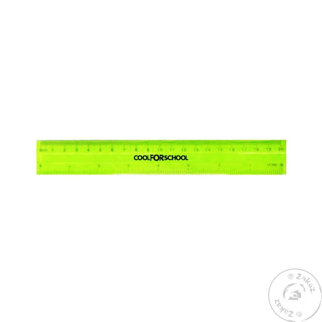 

Линейка Cool For School Neon пластиковая 20см