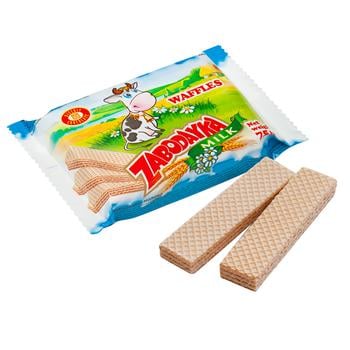 HBF Zabodayka Milk Waffles 75g - buy, prices for Tavria V - photo 1