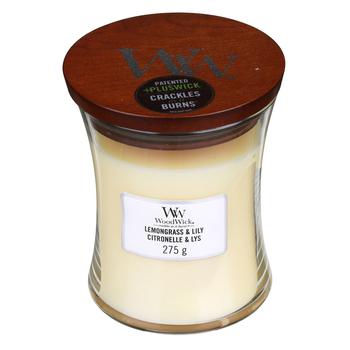 Аромасвечка Woodwick Lemongrass and Lily medium 275г - купить, цены на КОСМОС - фото 2