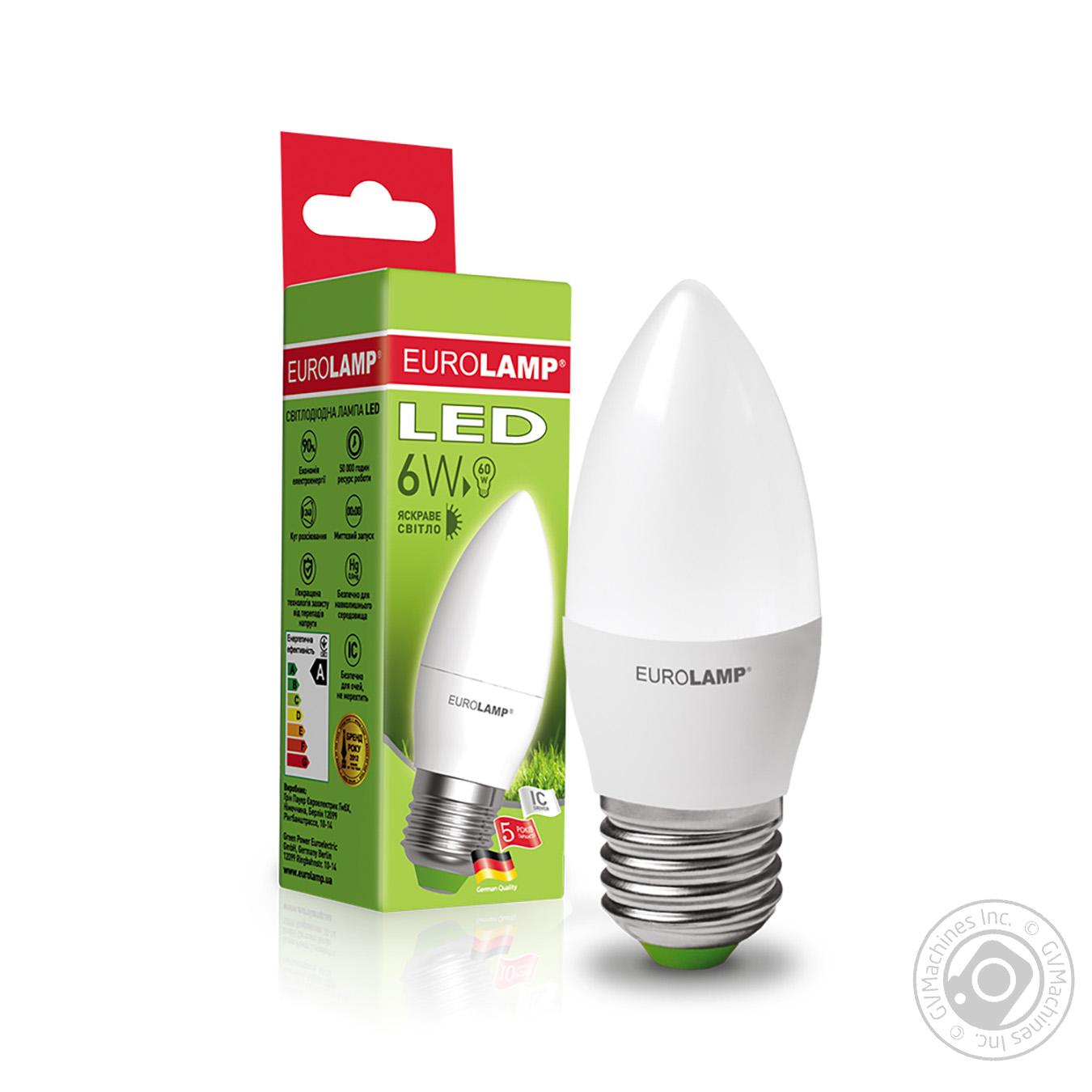

Лампа Eurolamp LED ЕКО серия "D" CL 6W E27 4000K