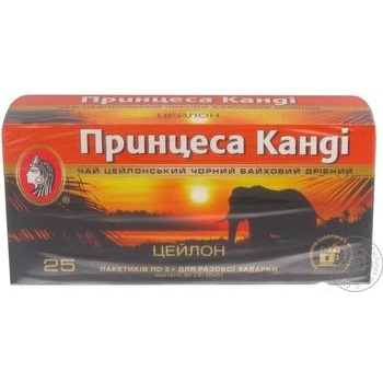 Tea Princess kandy black tea packed 25pcs 50g - buy, prices for MegaMarket - photo 1