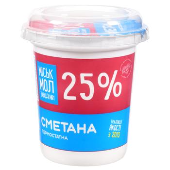 Сметана Міськмолзавод №1 25% 300г - купити, ціни на Ідеал - фото 1