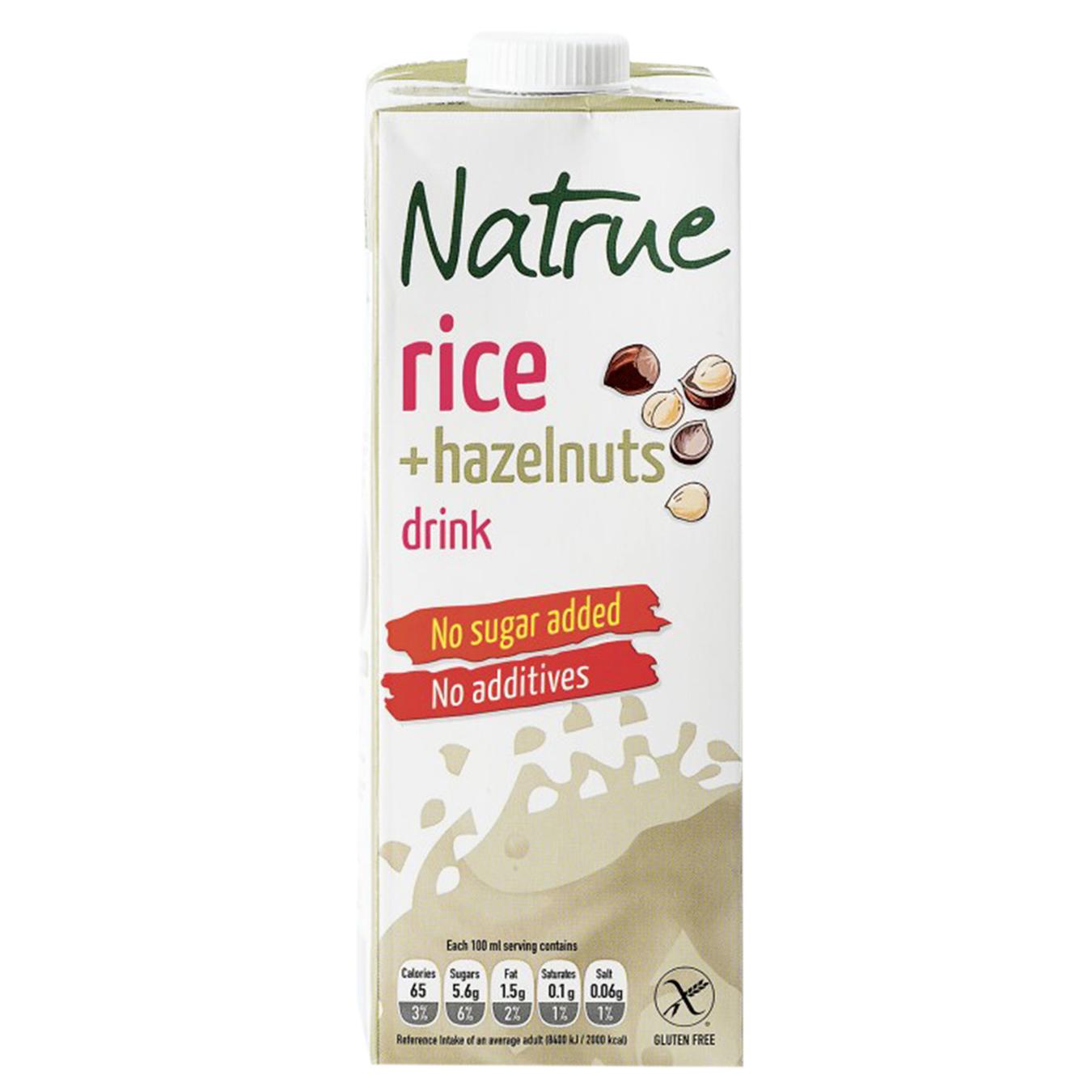 

Напиток рисово-ореховый Natrue Rice+Hazelnuts без добавления сахара 2% 1л
