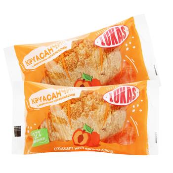 Круасан Lukas з абрикосовим наповнювачем - купити, ціни на NOVUS - фото 1