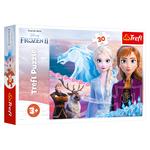 Пазл Trefl Відважні сестри. Крижане серце 2 Disney 30елементів