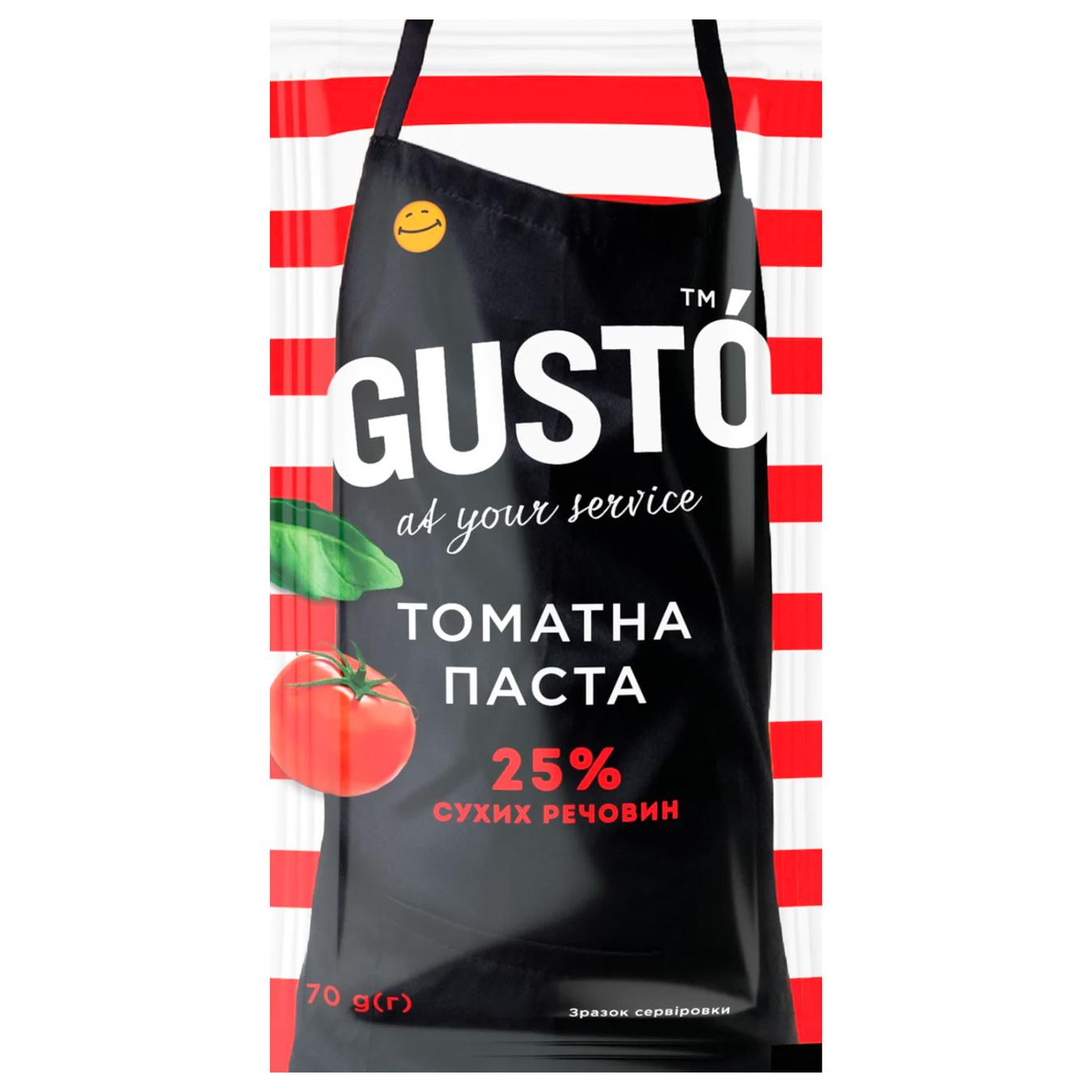 

Паста томатная Gusto 25% 70г