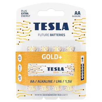 Батарейки Tesla Gold AA 4шт - купить, цены на КОСМОС - фото 1