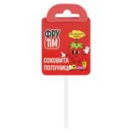 Льодяник Фрутім Полуниця натуральний на паличці 10г