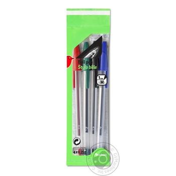 Auchan Ballpoint Pen 4pcs - buy, prices for - photo 1