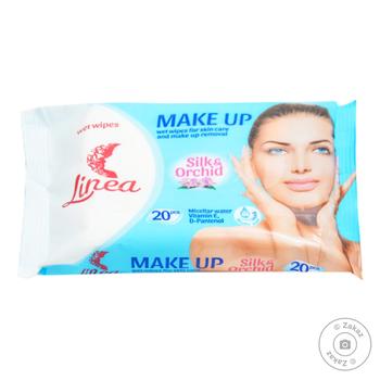 Linea With Micelar Water Make Up Removeing Wet Napkins 20pcs - buy, prices for Vostorg - photo 1