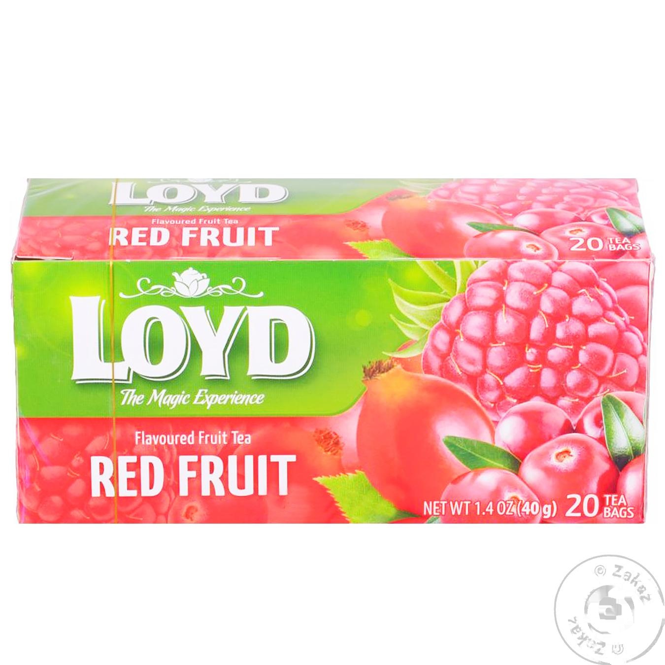 

Чай Loyd червоні фрукти фруктовий в пірамідках 20шт*2г