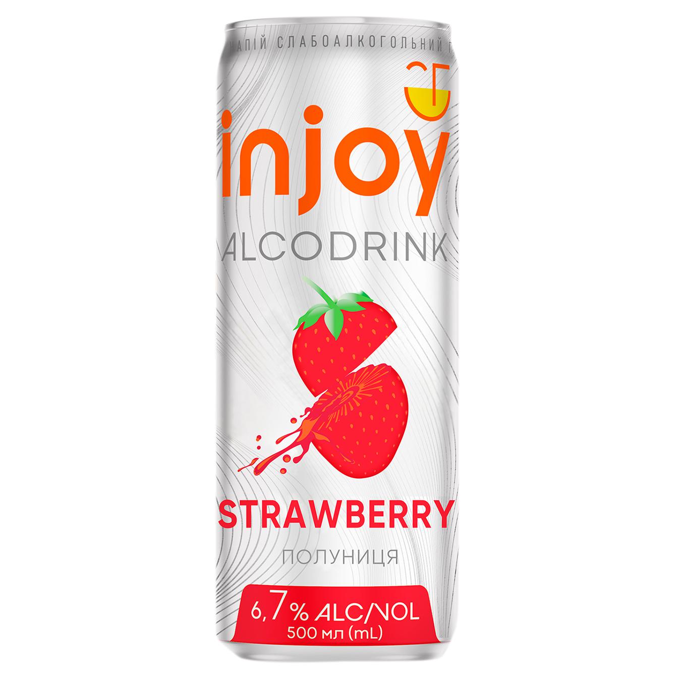 

Напиток слабоалкогольный Injoy Клубника 6,7% 0,5л