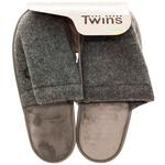 Капці чоловічі Twins 15902 HS-OZ Lama з вишивкою сірі р.44/45