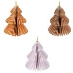 Koopman Christmas Tree Paper Hanging Decoration 8cm in Assortment