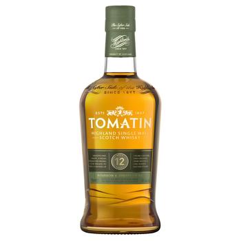 Віскі Tomatin 12 років 43% 0,7л - купити, ціни на МегаМаркет - фото 1