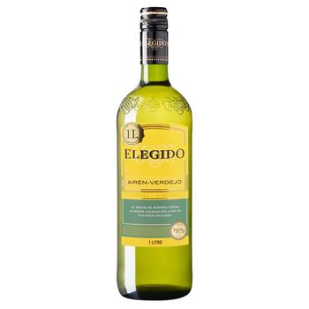 Вино Elegido Airen-Verdejo біле сухе 11% 1л - купити, ціни на NOVUS - фото 1