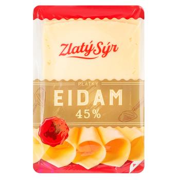 Zlaty Syr Edam Sliced Cheese 45% 150g - buy, prices for NOVUS - photo 1