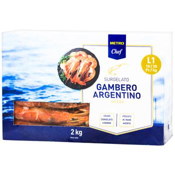 Креветки Metro Chef аргентинські цілі L1 заморожені 2кг - купити, ціни на METRO - фото 1