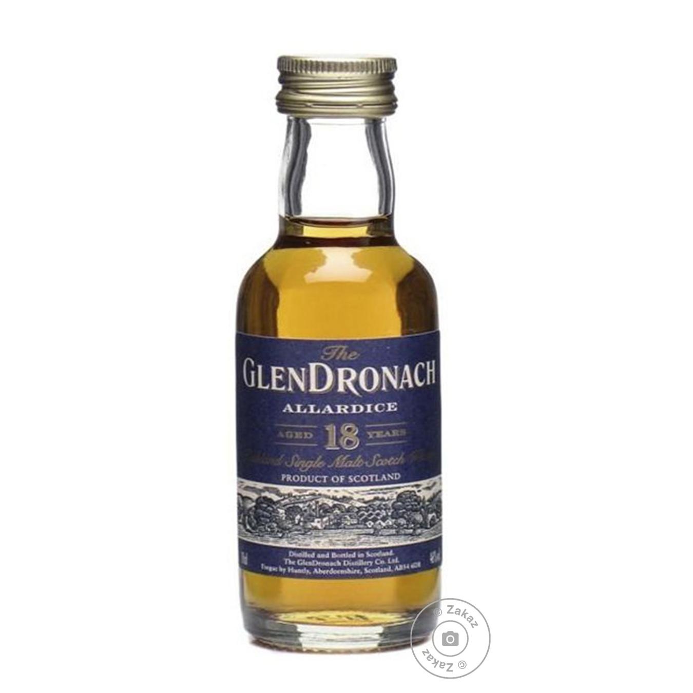 

Виски GlenDronach Allardice 18 лет 46% 0,05л