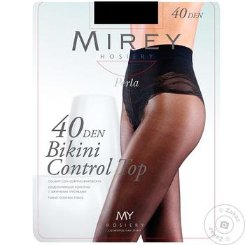 Mirey Bikini Control Top Women's Tights 40den s.4 Nero