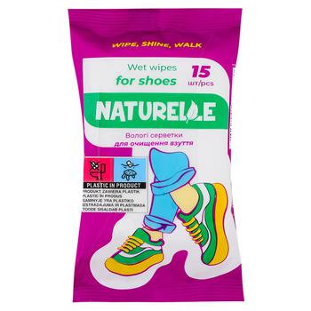 Naturelle Wet Wipes for Shoes 15pcs